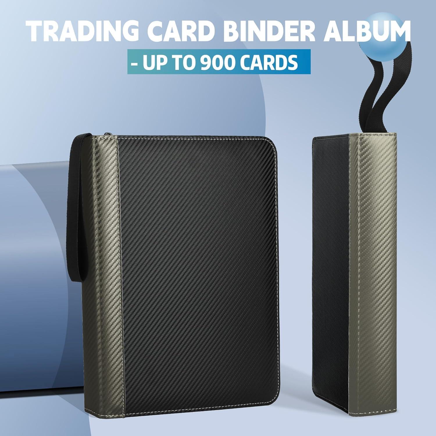 Carpeta de Tarjetas TCGUARD 900 Bolsillos Gris