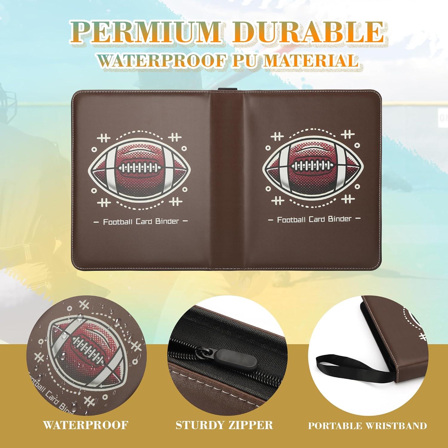 Carpeta de Tarjetas TCGUARD 900 Bolsillos Marrón Claro