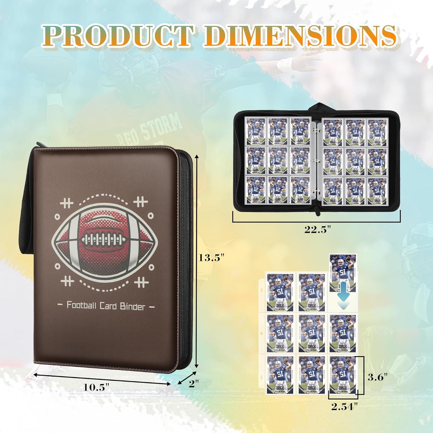 Carpeta de Tarjetas TCGUARD 900 Bolsillos Marrón Claro