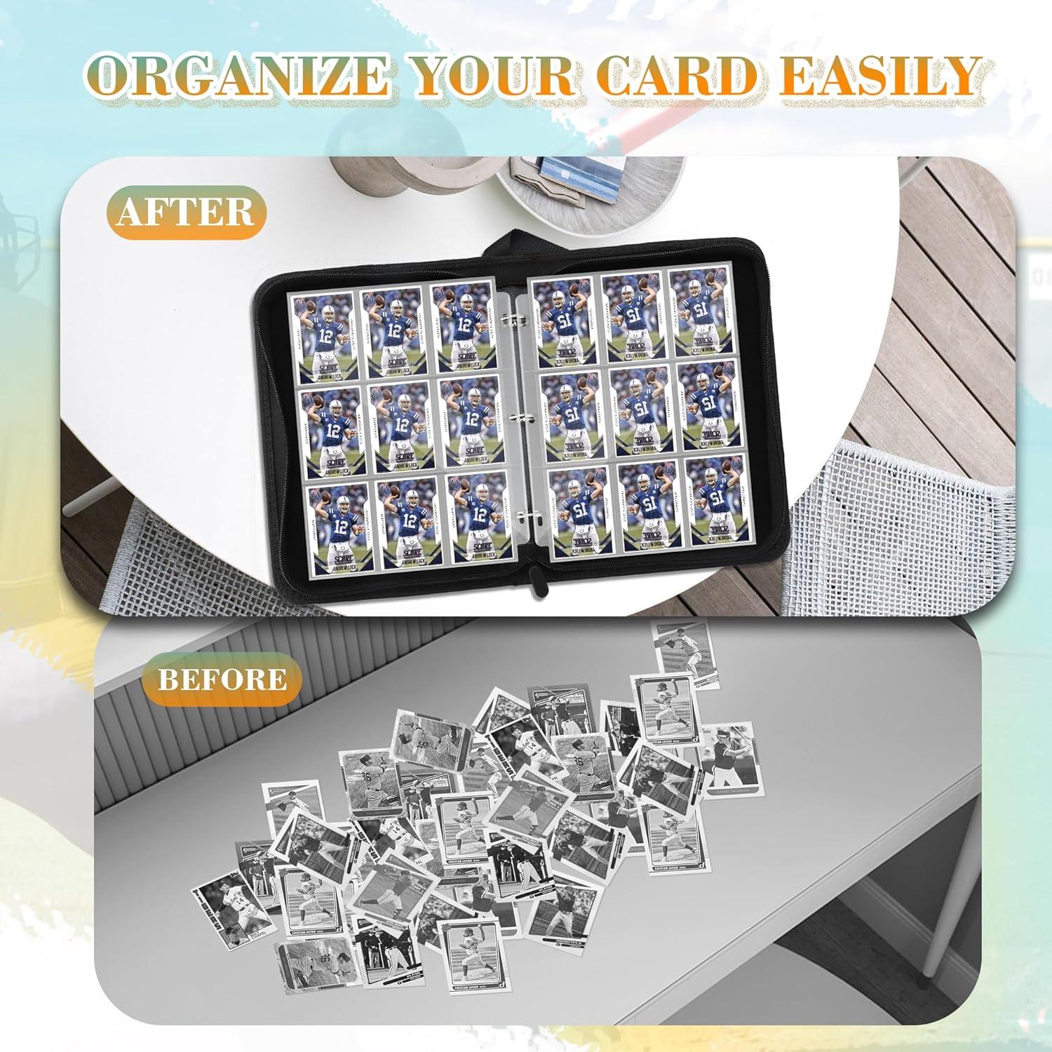 Carpeta de Tarjetas TCGUARD 900 Bolsillos Marrón Claro