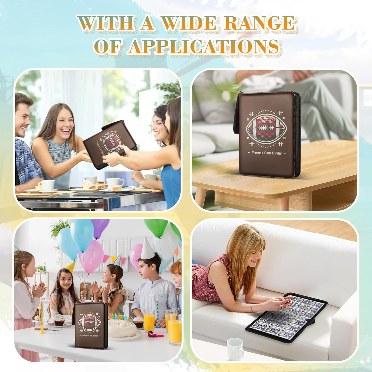 Carpeta de Tarjetas TCGUARD 900 Bolsillos Marrón Claro