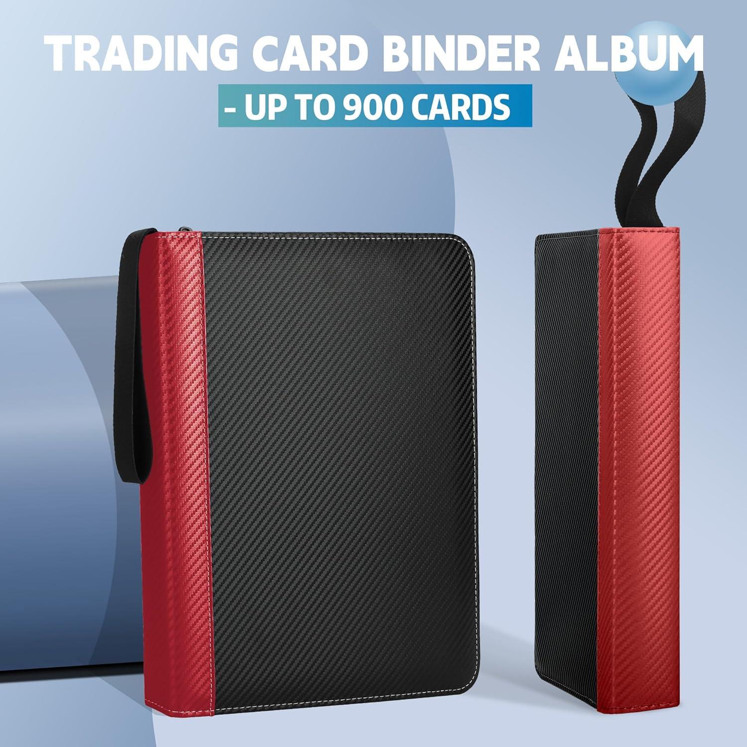 Carpeta de Tarjetas TCGUARD 900 Bolsillos Rojo