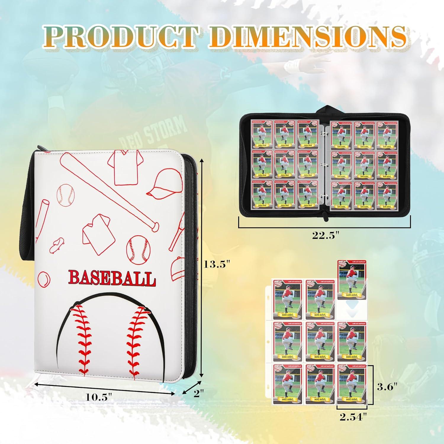 Carpeta de Tarjetas TCGUARD 900 Bolsillos PU Blanco Rojizo