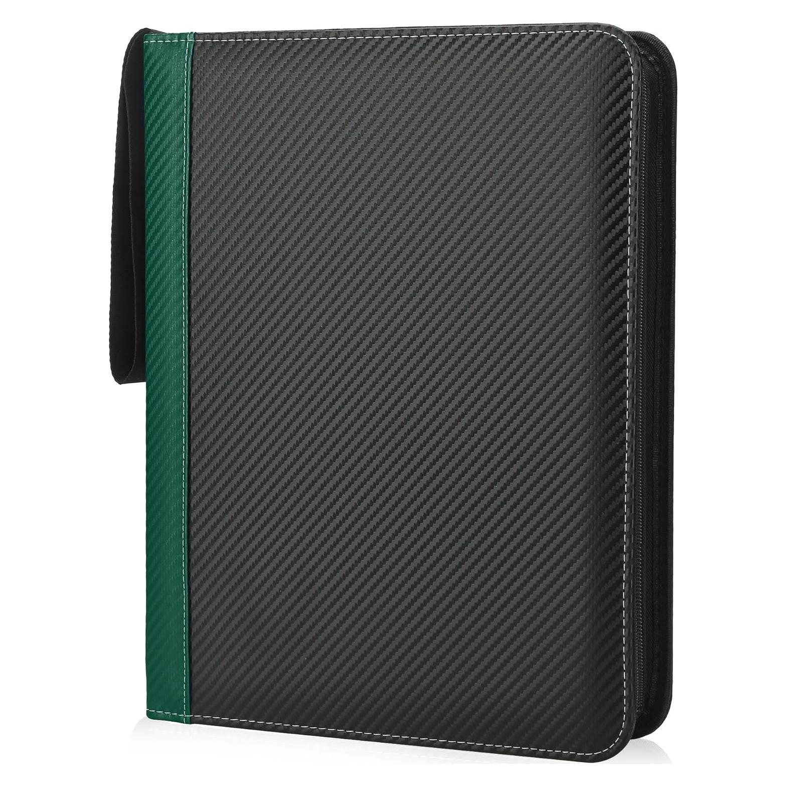 Carpeta de Tarjetas TCGUARD 900 Bolsillos Verde