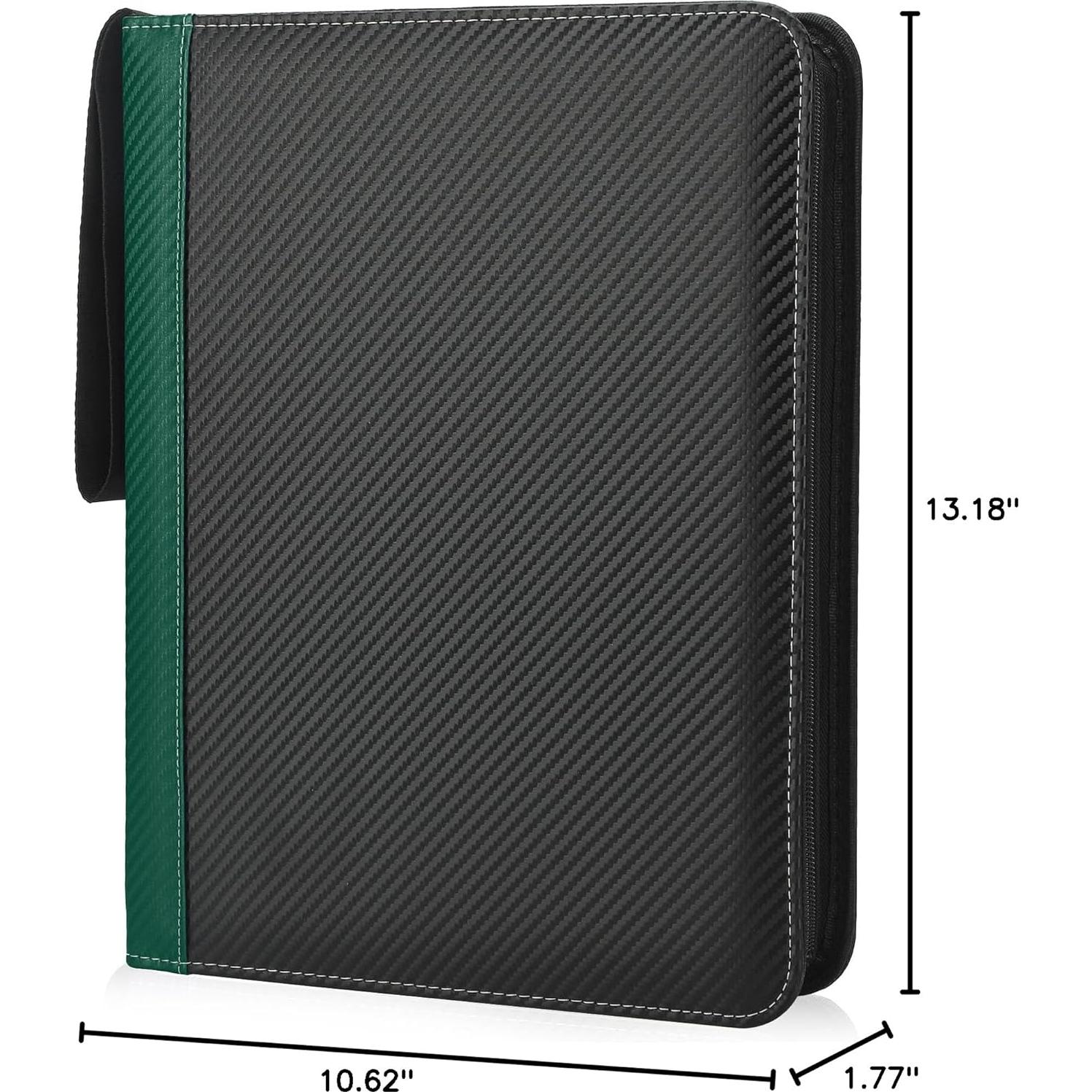 Carpeta de Tarjetas TCGUARD 900 Bolsillos Verde