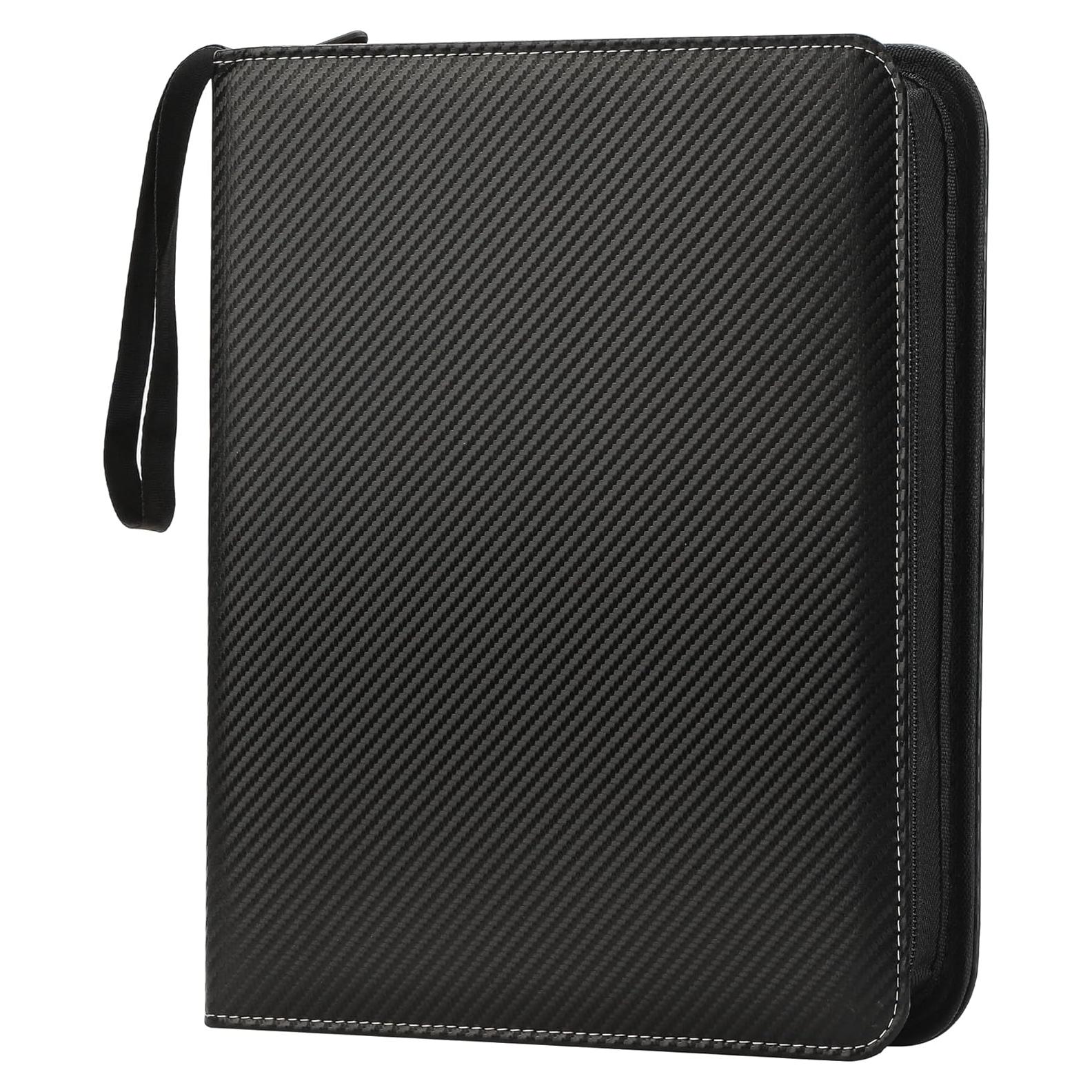 Carpeta de Tarjetas TCGUARD 900 Bolsillos PU Negra