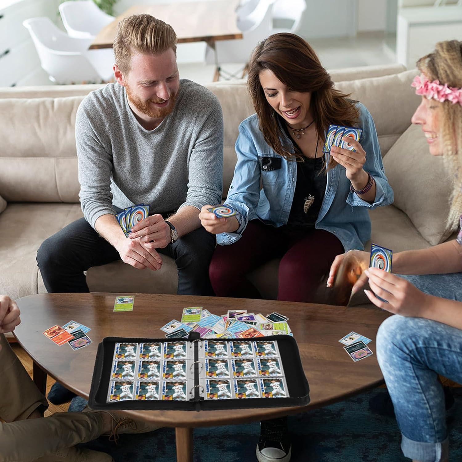 Carpeta de Tarjetas TCGUARD 900 Bolsillos PU Negra