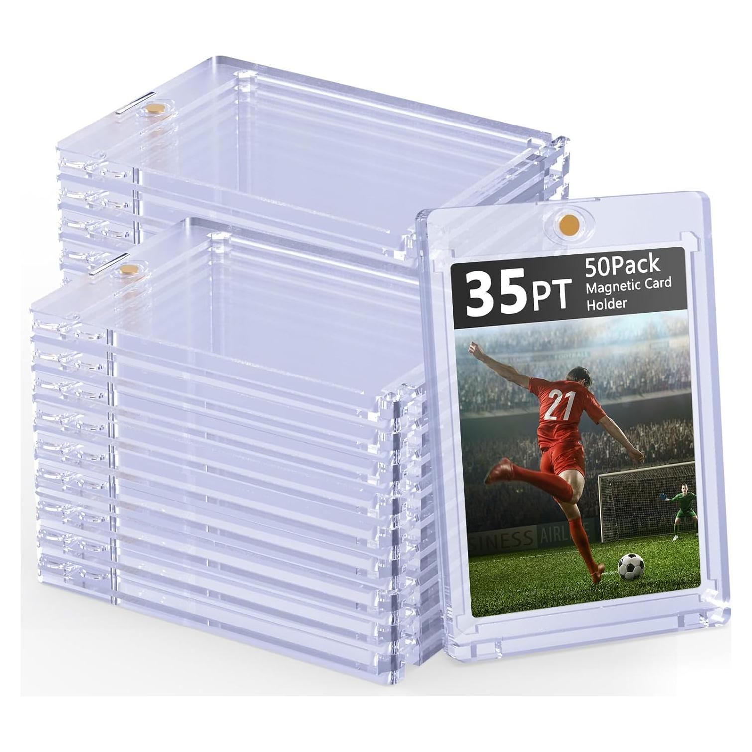 50 Soportes Magnéticos para Tarjetas 35pt SAMYUCHO