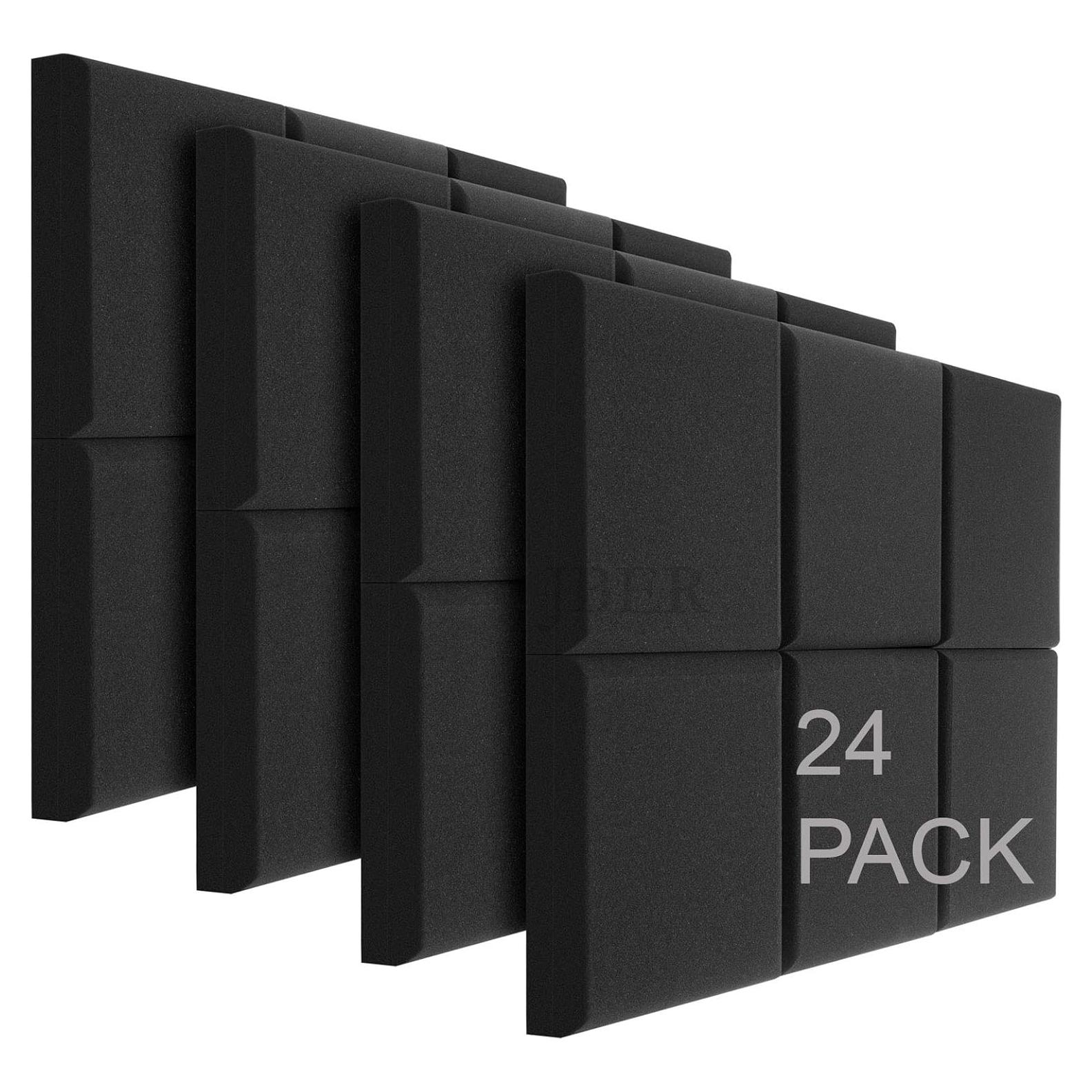 Paneles de Espuma Acústica JBER 24 Piezas 5cm x 30cm x 30cm