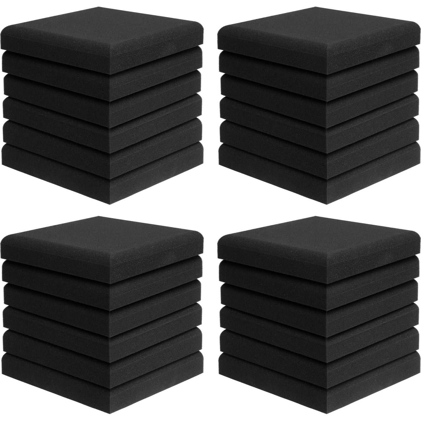 Paneles de Espuma Acústica JBER 24 Piezas 5cm x 30cm x 30cm