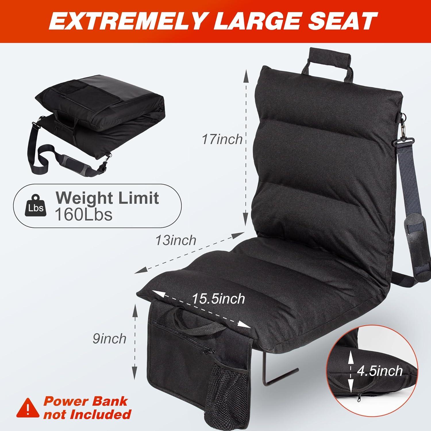 Asiento Calentado HOTHUGZ Plegable para Estadio 76.2 cm