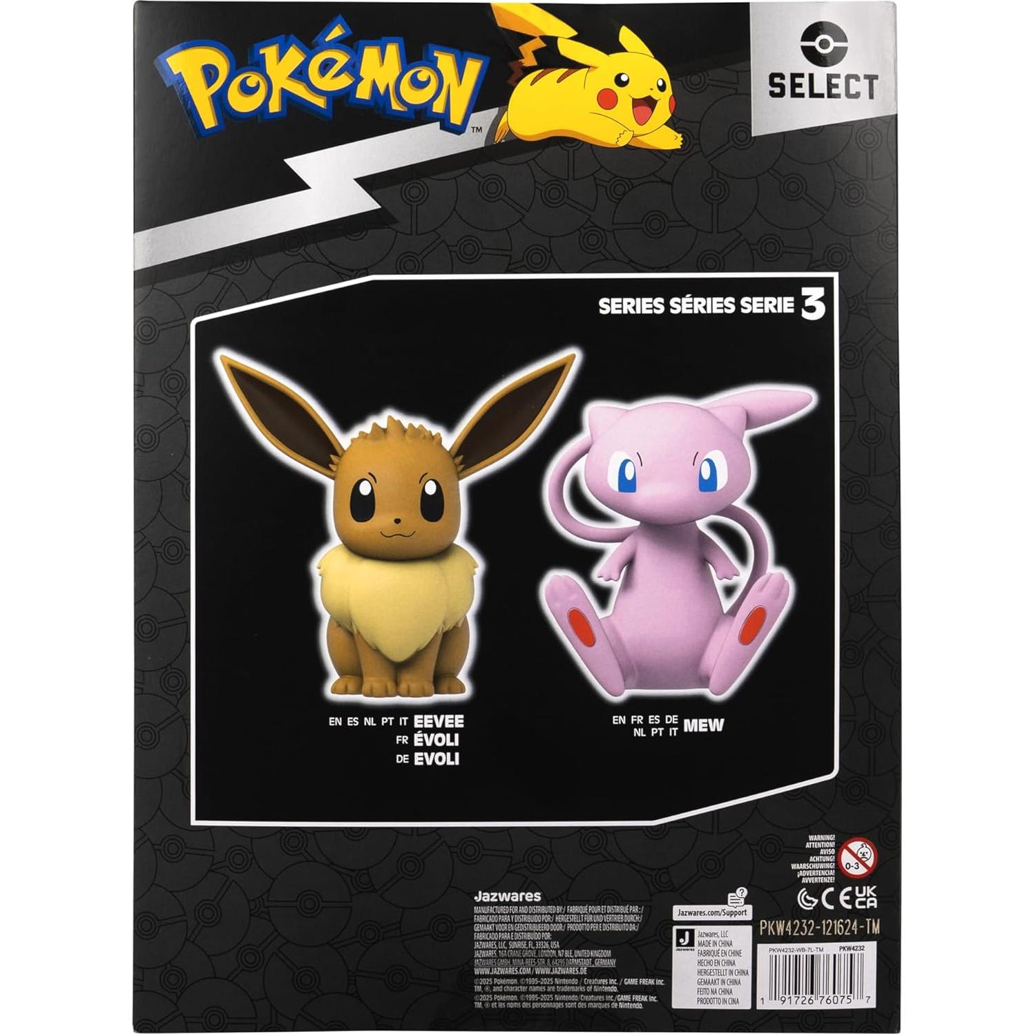 Figura de Vinilo Eevee Jazwares 20 cm Detalles Auténticos