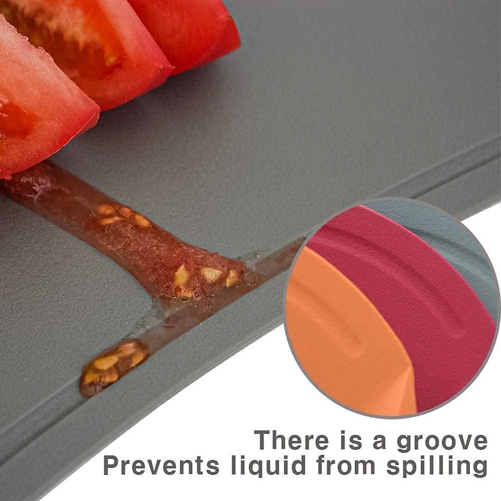 Tabla de Cortar Flexible Doblè Antideslizante 28.4x19.8cm Gris Azul