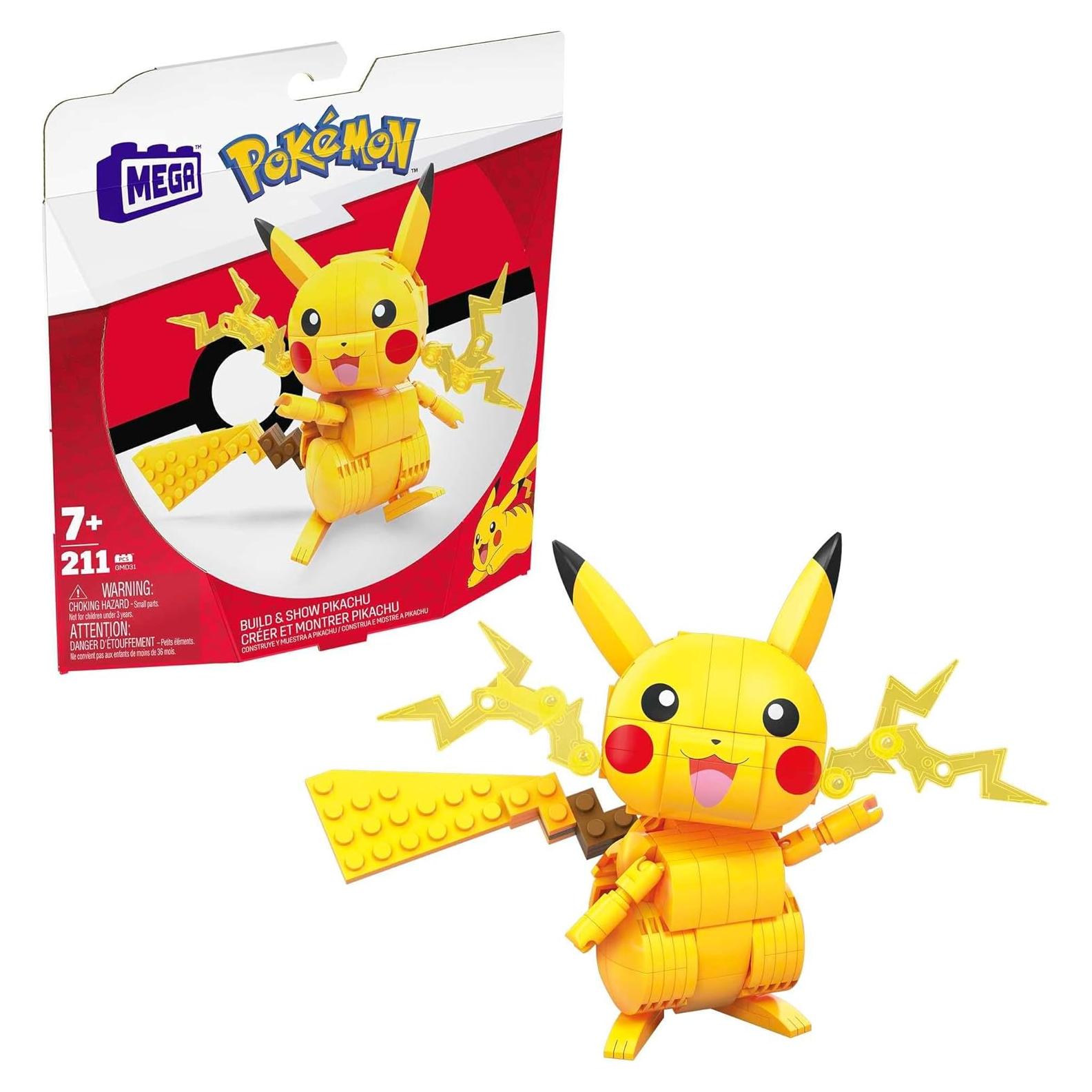 Set de Construcción MEGA Pikachu 205 Piezas 10,16 cm
