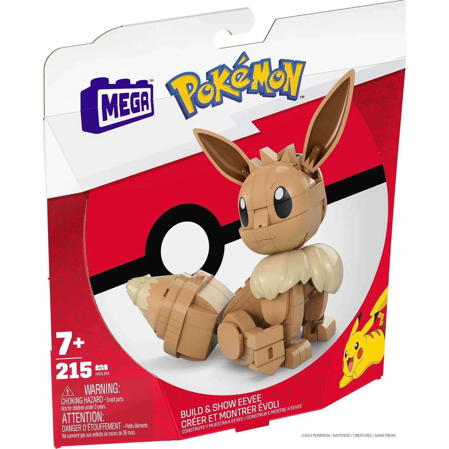 Set de Construcción MEGA Pokémon Eevee 215 Piezas 10 cm
