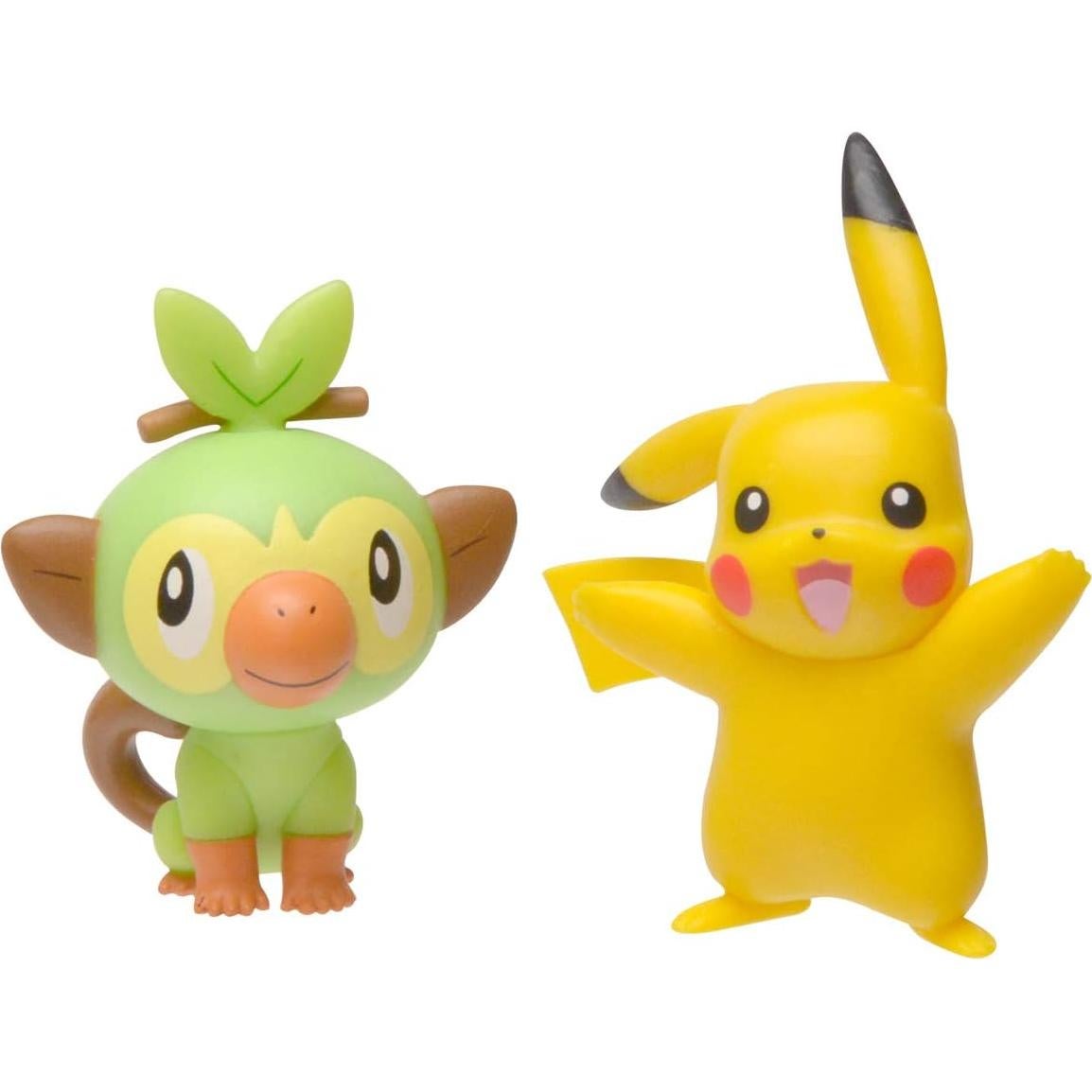Figuras de Acción Pokémon Pikachu y Grookey 5 cm - 2 Pack