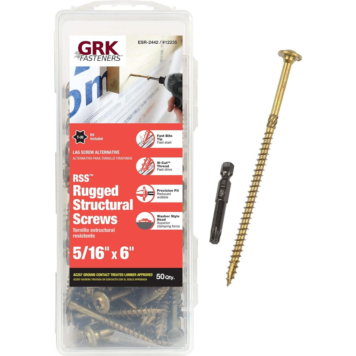 Paquete de Tornillos GRK Fasteners R4#10 y RSS 680 Piezas