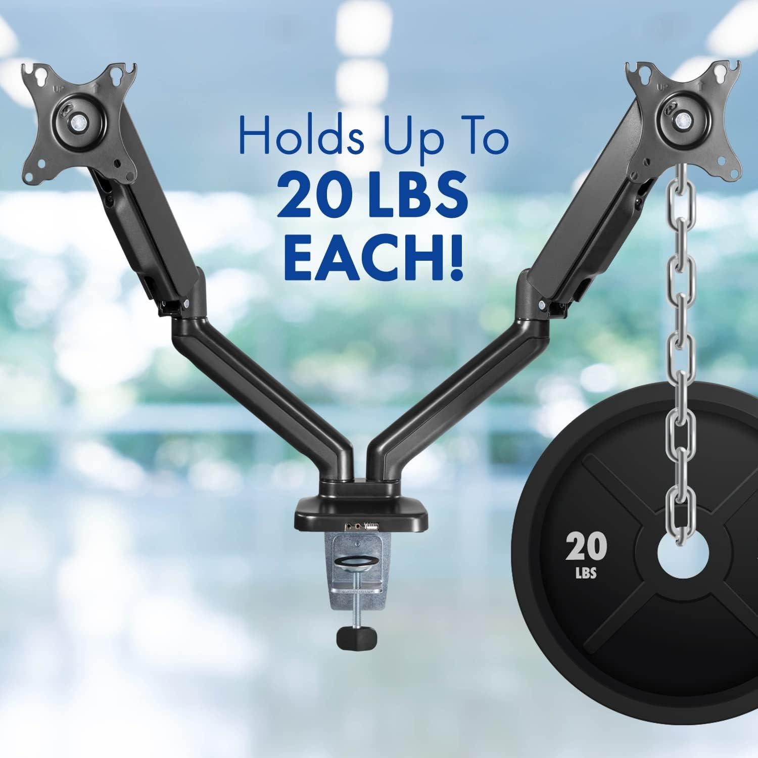 Brazos de Monitor LCD Doble Resorte Stellar Mount 17-32"