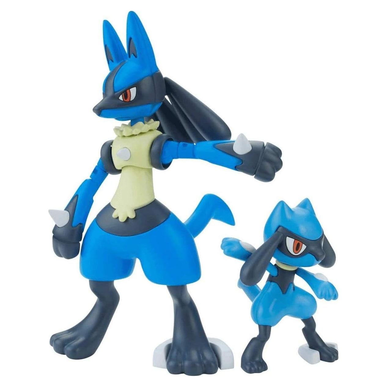 Kit de Modelo Pokémon BANDAI Riolu y Lucario 1/8 Articulado