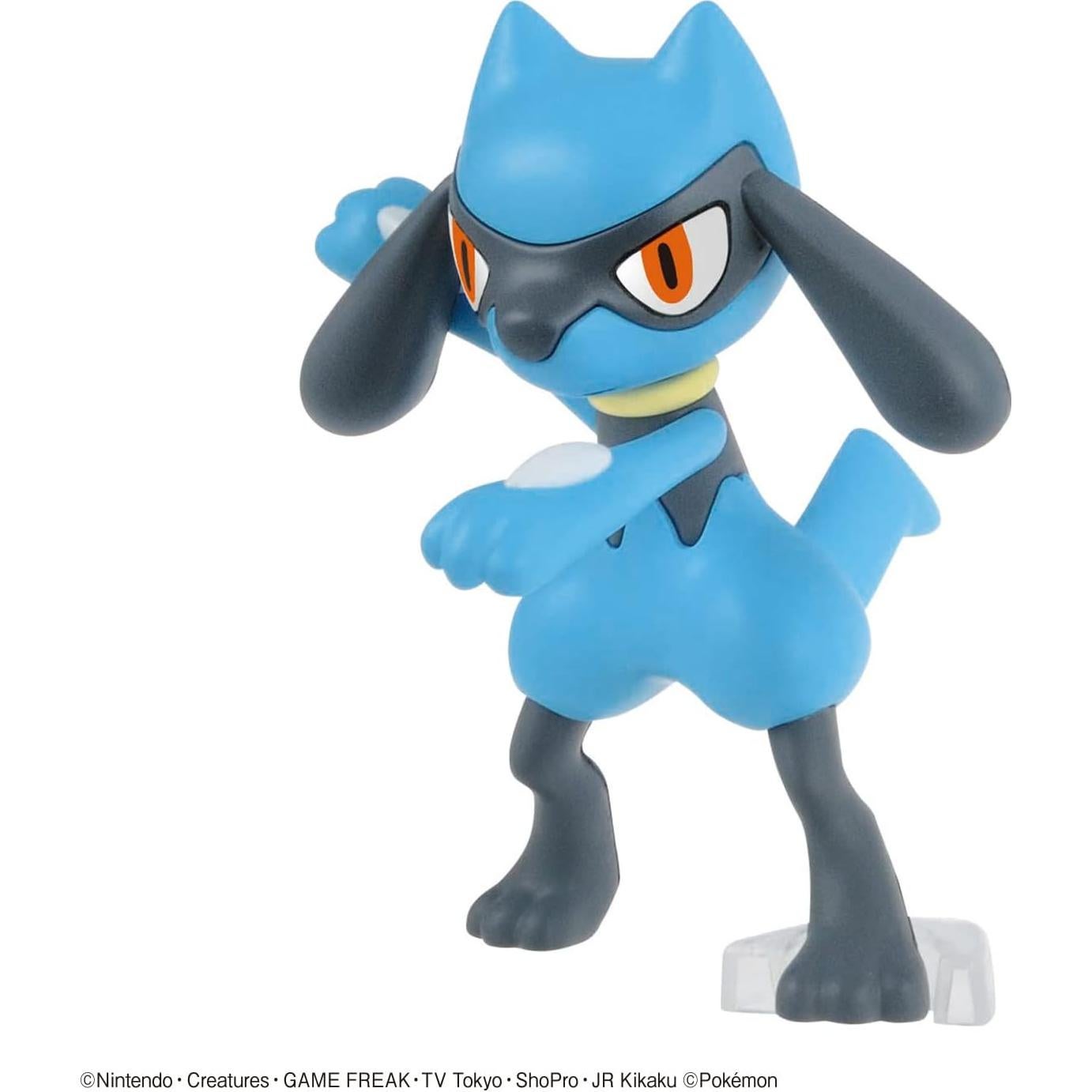 Kit de Modelo Pokémon BANDAI Riolu y Lucario 1/8 Articulado