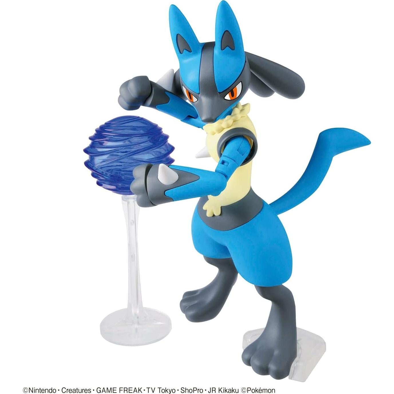 Kit de Modelo Pokémon BANDAI Riolu y Lucario 1/8 Articulado