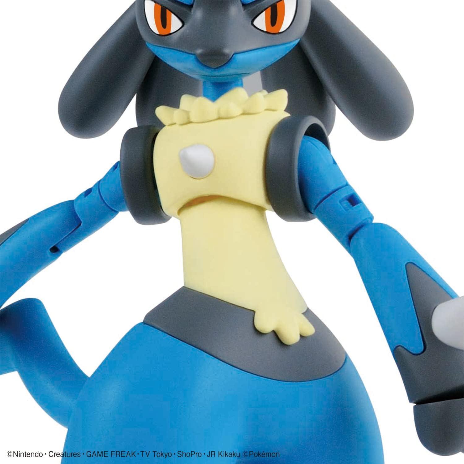 Kit de Modelo Pokémon BANDAI Riolu y Lucario 1/8 Articulado