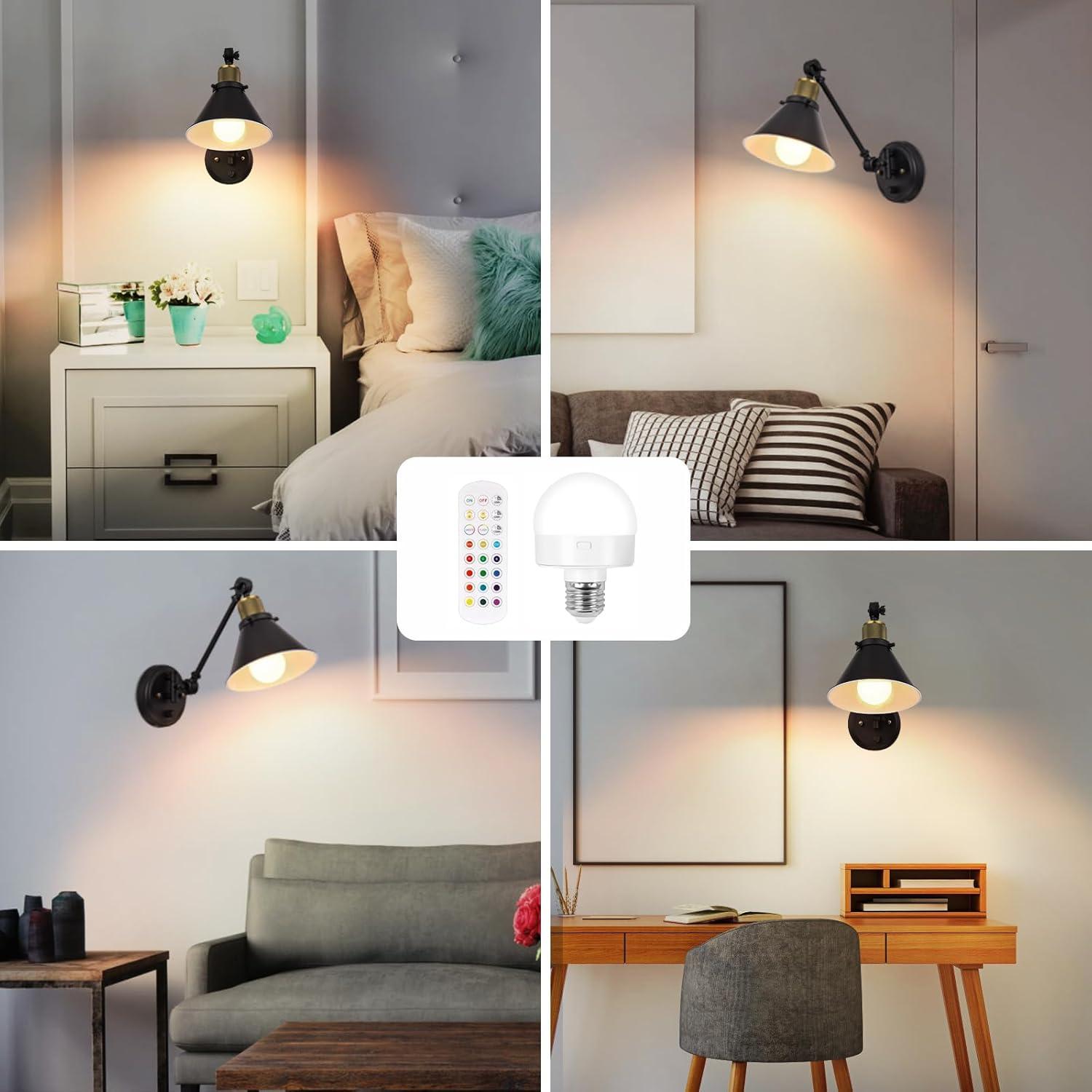 Aplique de Pared Inalámbrico TRLIFE con Control Remoto LED