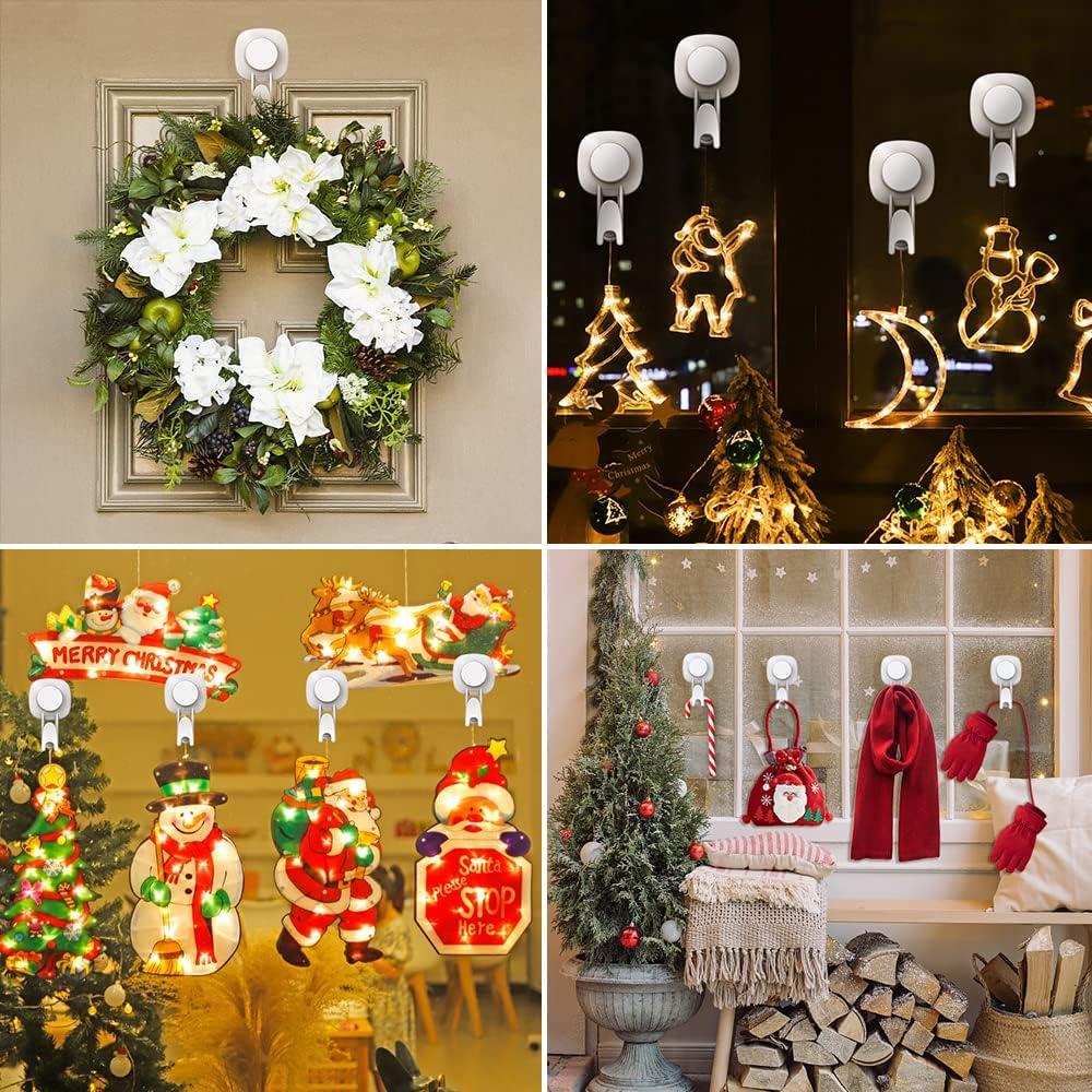 Ganchos de Ventosa LUXEAR 4 Piezas Soporta 5kg para Baño y Cocina