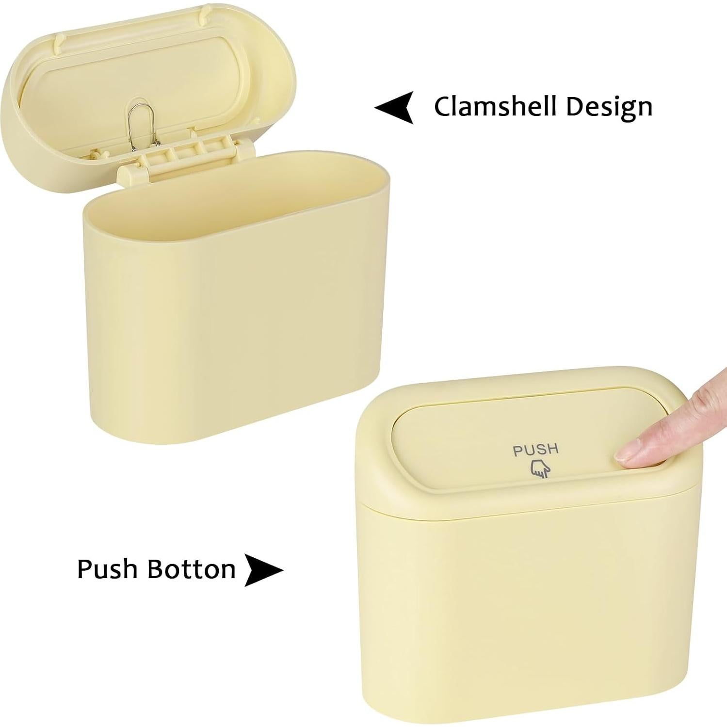 Bote de Basura Compacto Accmor Beige para Auto 3.8L