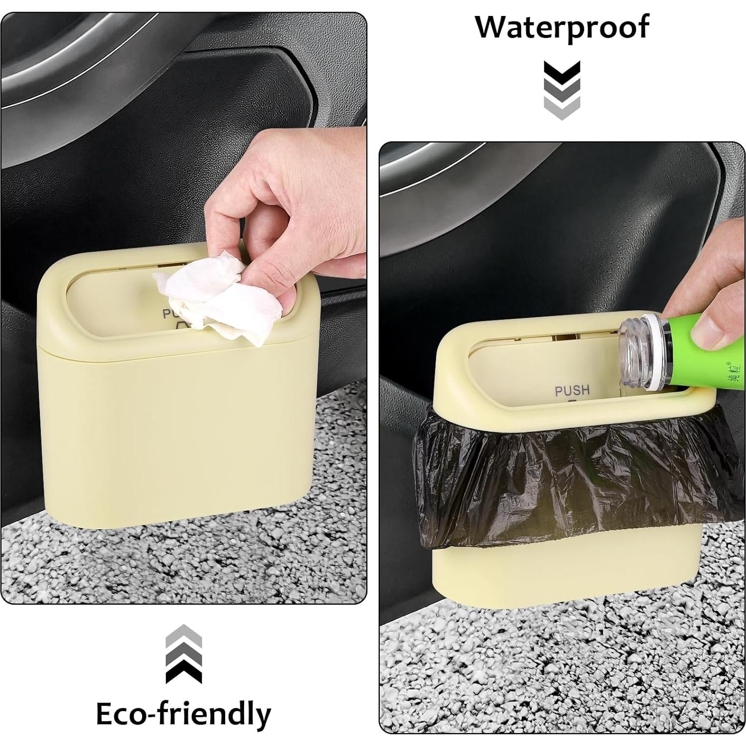 Bote de Basura Compacto Accmor Beige para Auto 3.8L