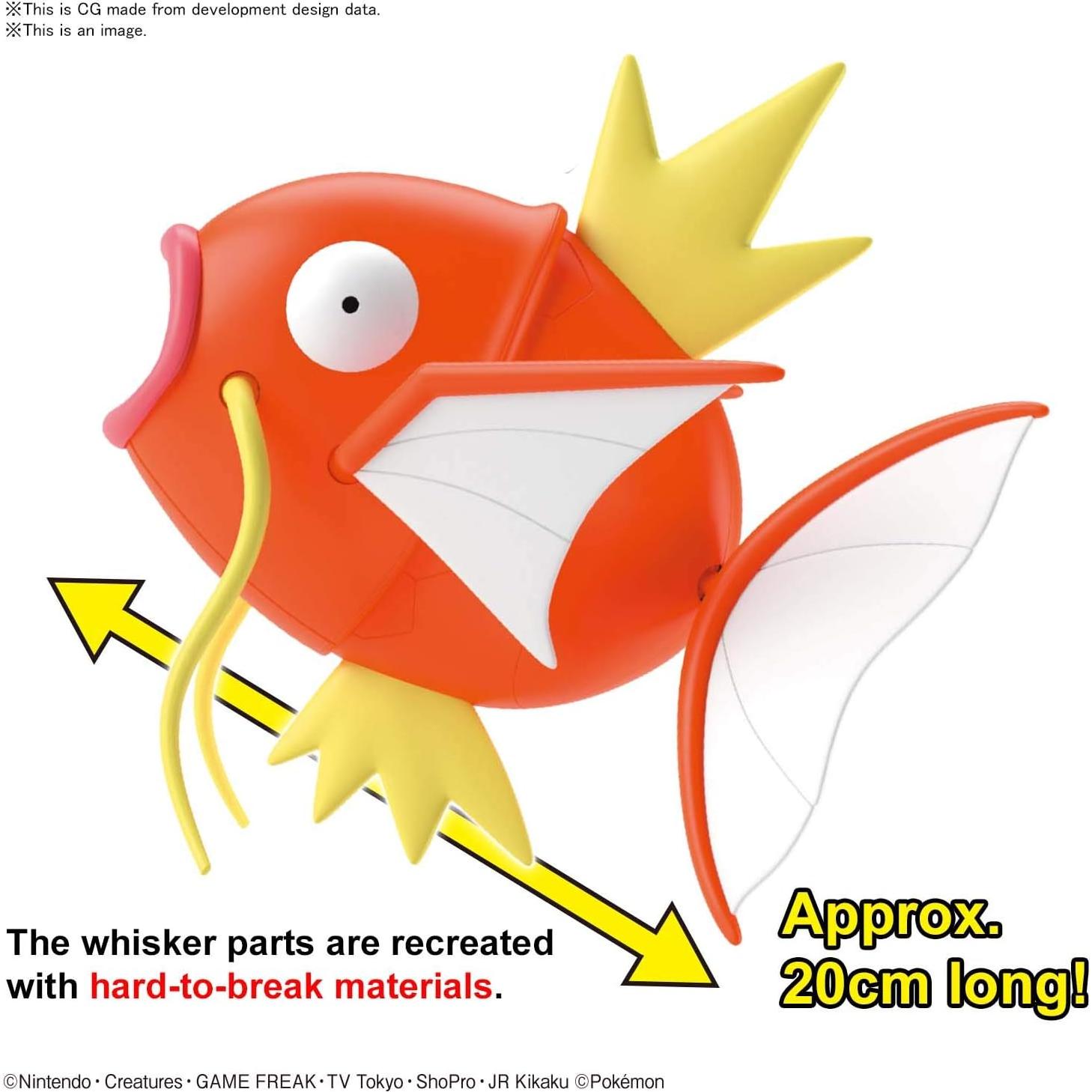 Modelo Grande Magikarp Bandai 30 Piezas 20 cm PokePla BIG