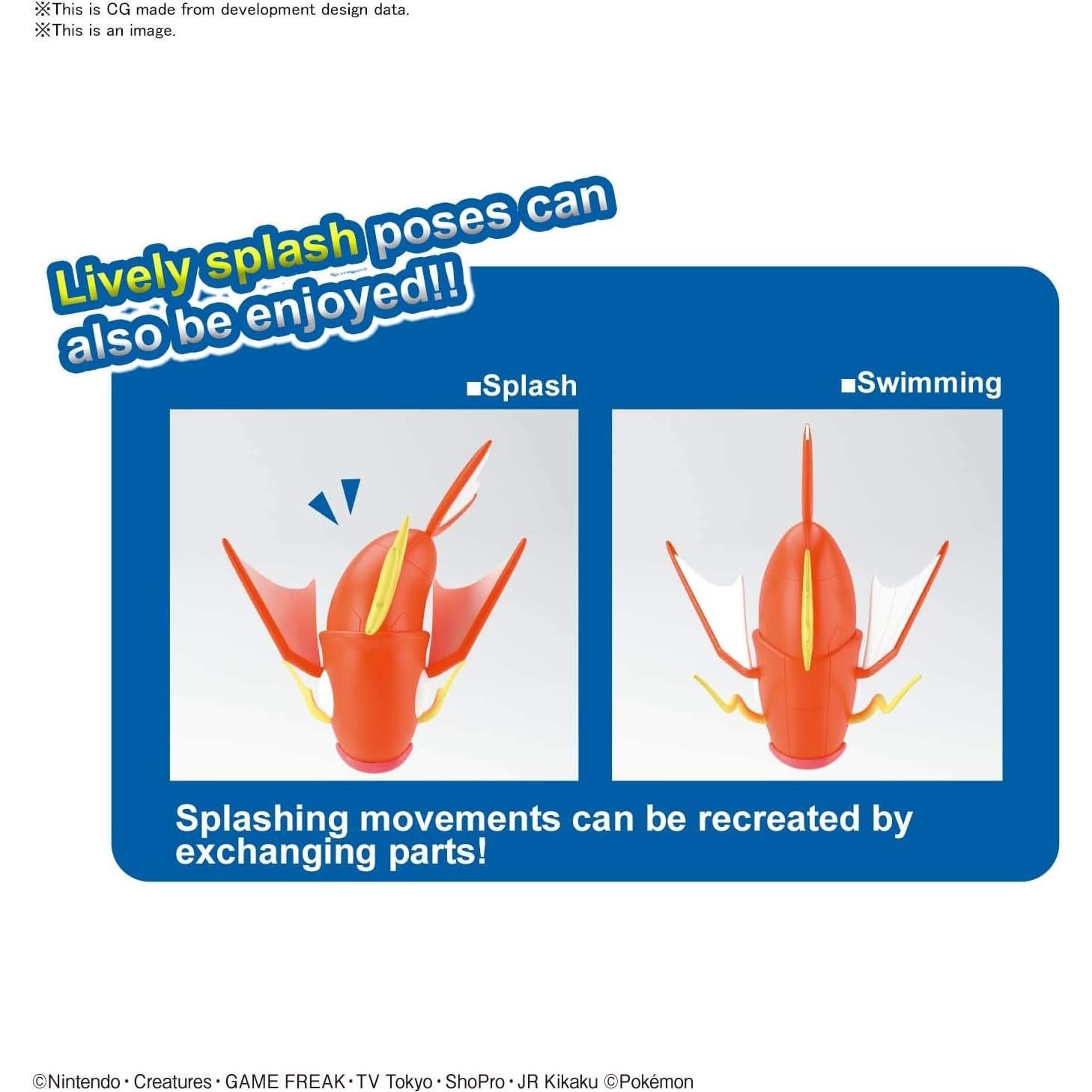 Modelo Grande Magikarp Bandai 30 Piezas 20 cm PokePla BIG