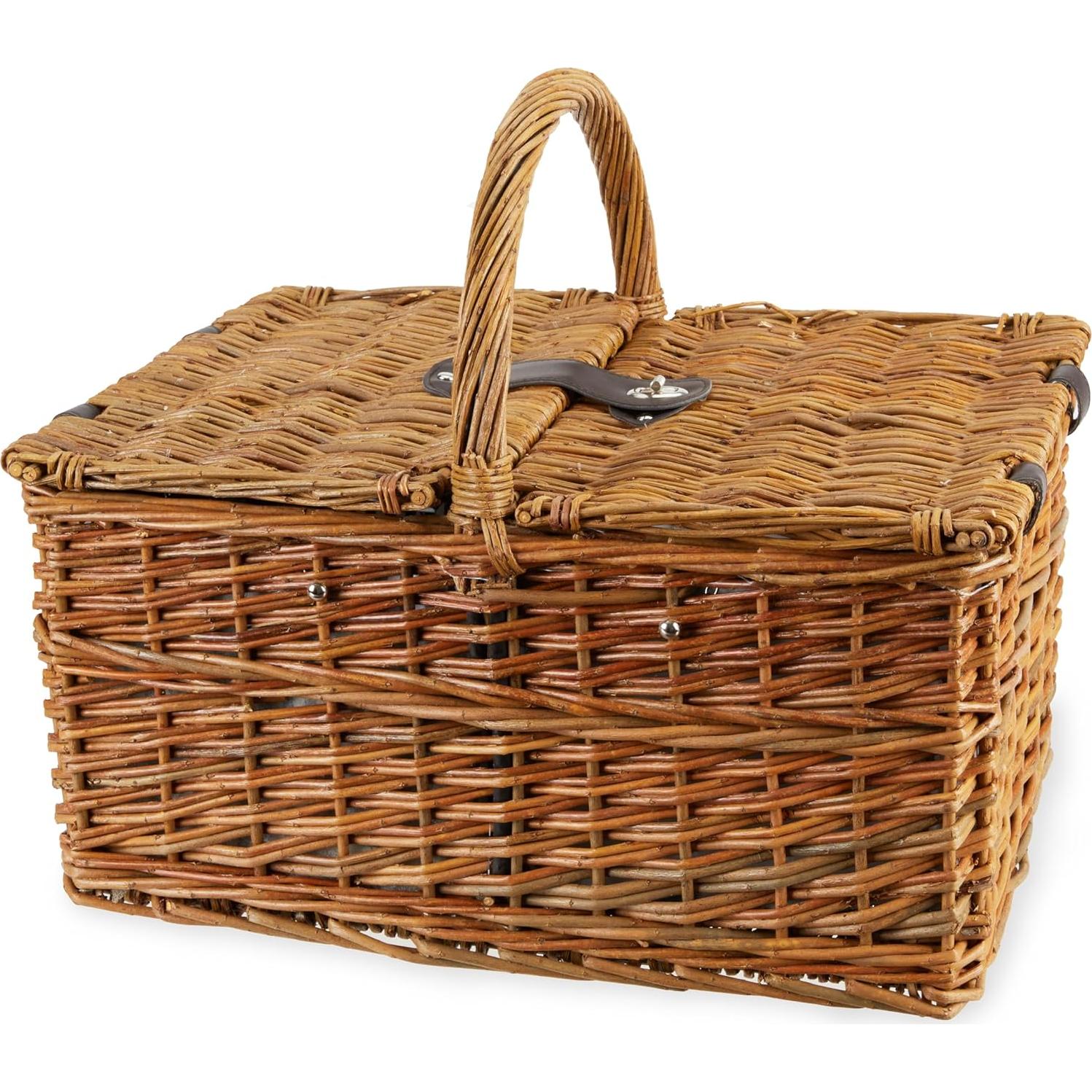 Cesta de Picnic Cape Cod Twine para 4 Personas con Vino