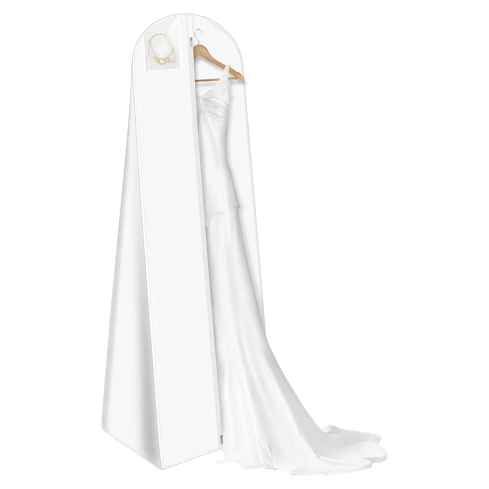 Bolsa de Prenda para Vestido de Novia Svaldo Blanca 70x24x16 cm