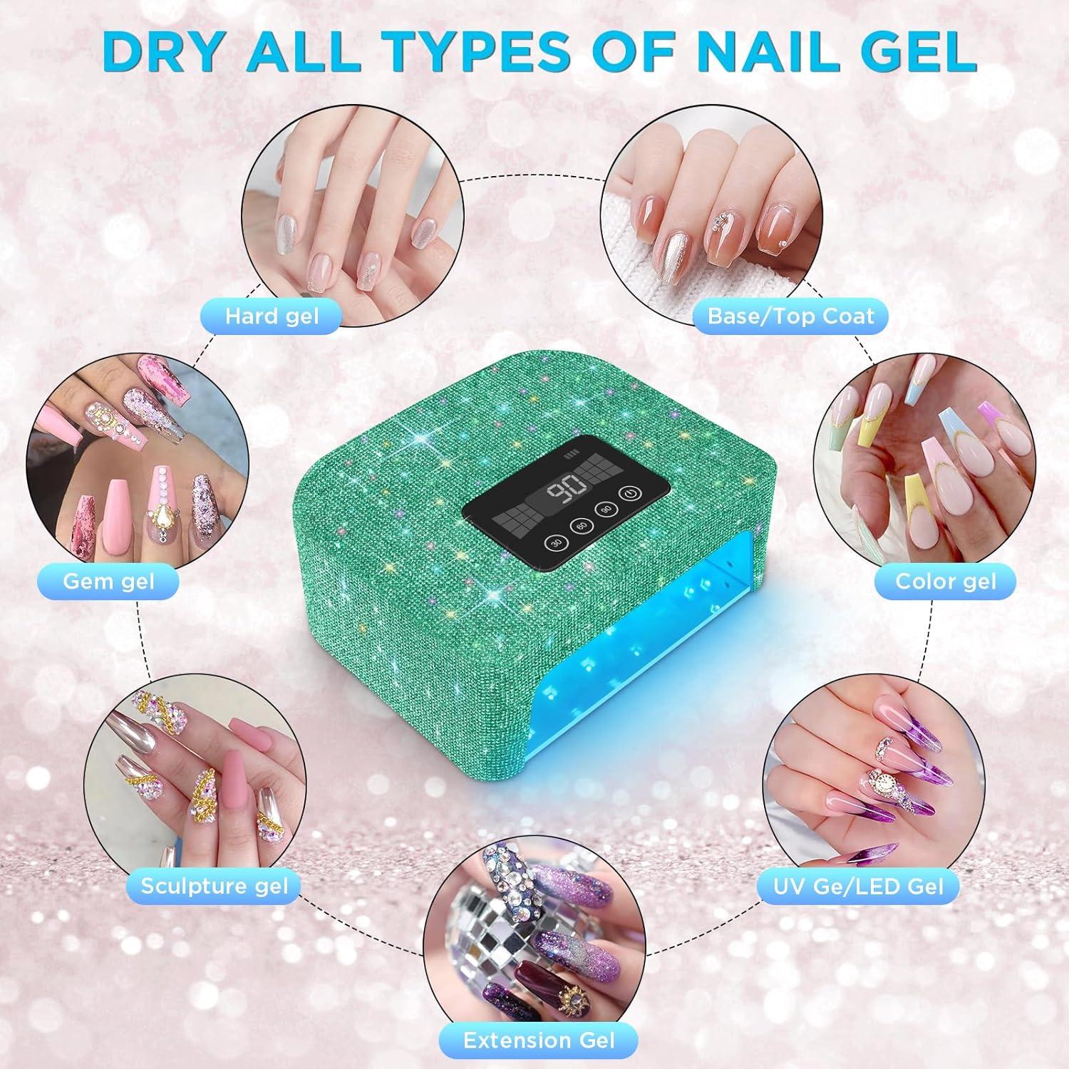 Lámpara UV de Uñas Inalámbrica Aedavey BQL11 Verde Brillante