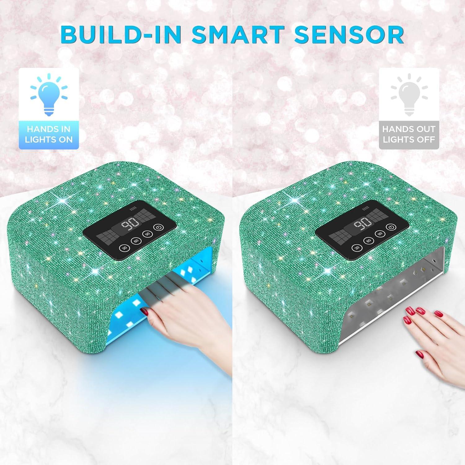 Lámpara UV de Uñas Inalámbrica Aedavey BQL11 Verde Brillante