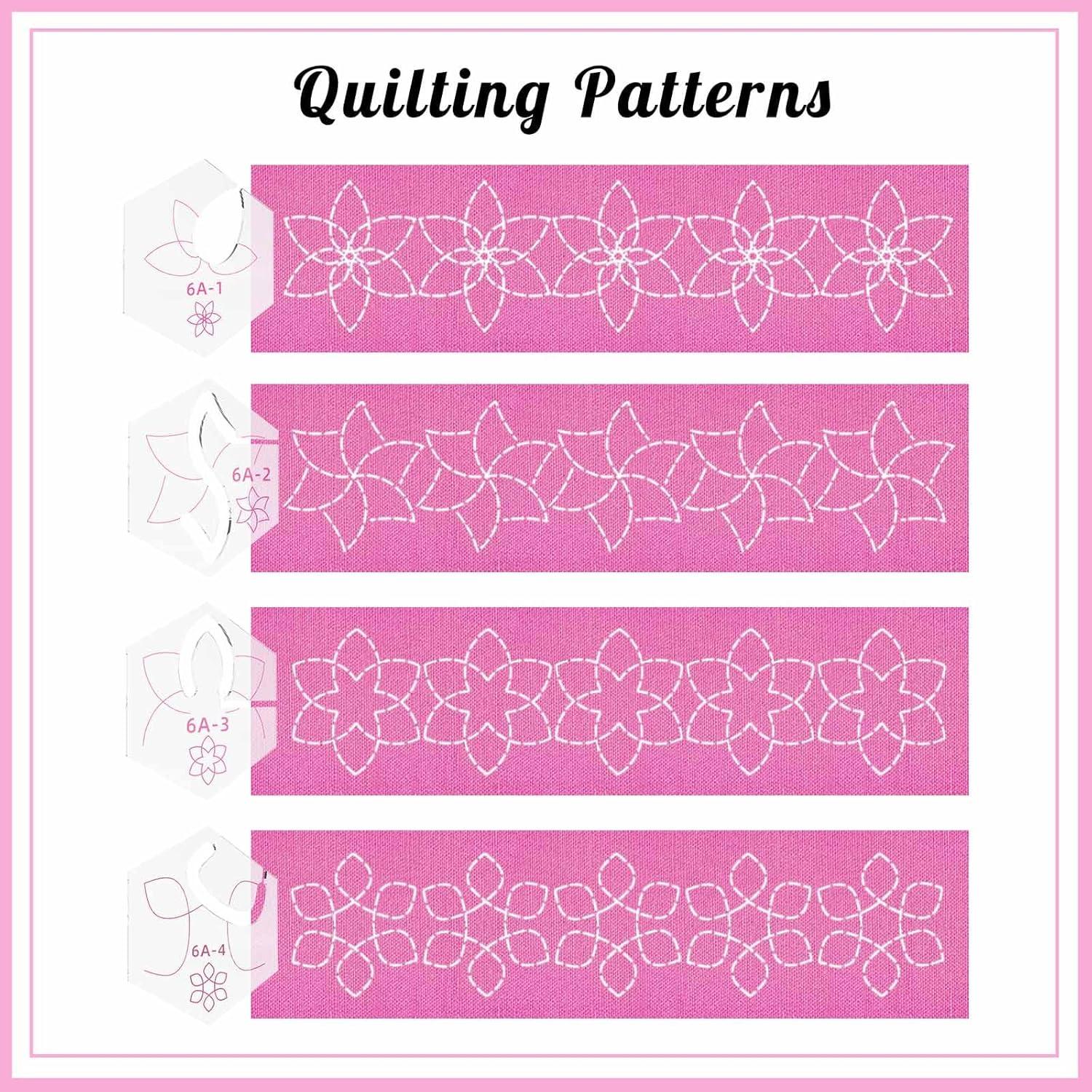 Plantillas de Acolchado Quimarale FMQ-6 con Marco y Manual