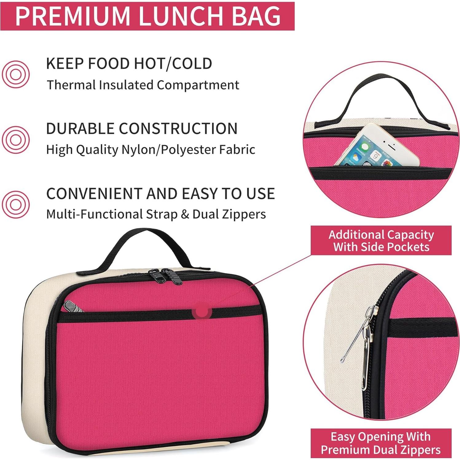 Mochila Escolar Ligera Rickyh + Bolsa de Almuerzo 47x35cm