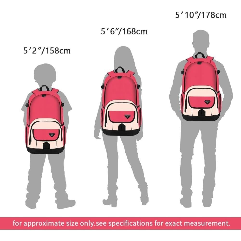 Mochila Escolar Ligera Rickyh + Bolsa de Almuerzo 47x35cm