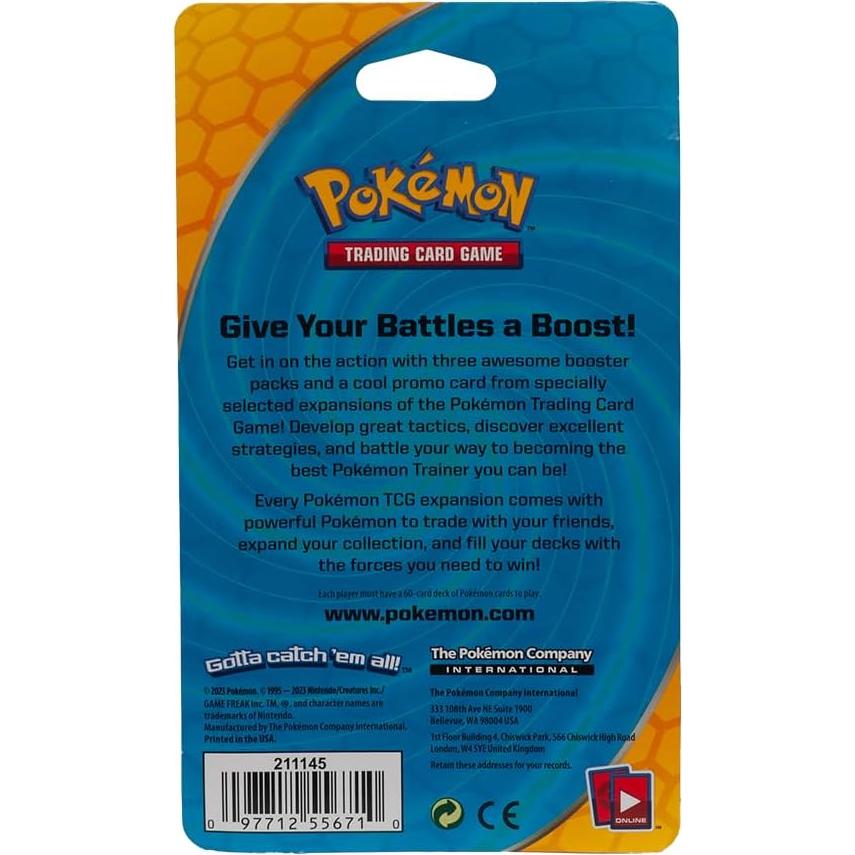 Pokemon TCG: 3 Paquetes de Mejora + 1 Carta Holofoil