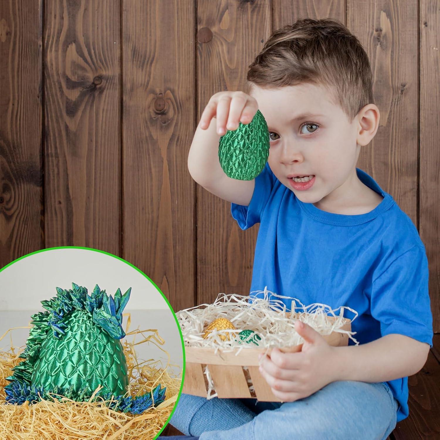 Huevos de Dragón 3D Cinderwing Verde Navidad 9.91 cm