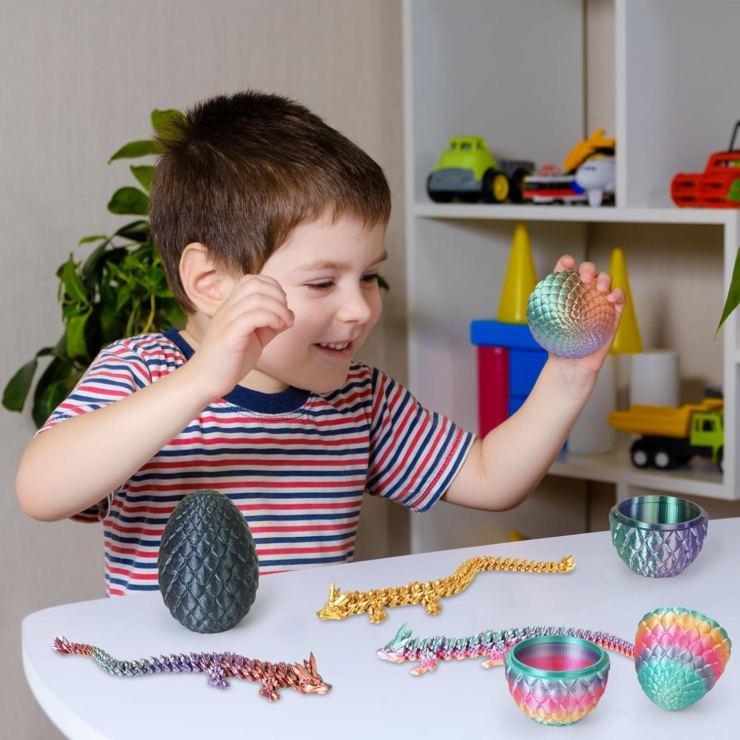 Huevo de Dragón Articulado Cinderwing3D 9.91 cm Pastel