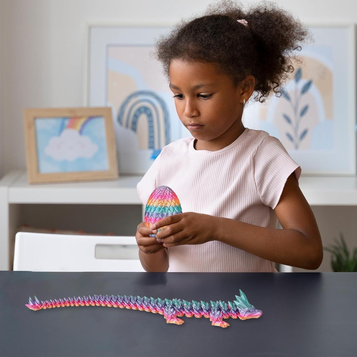 Huevo de Dragón Articulado Cinderwing3D 9.91 cm Pastel