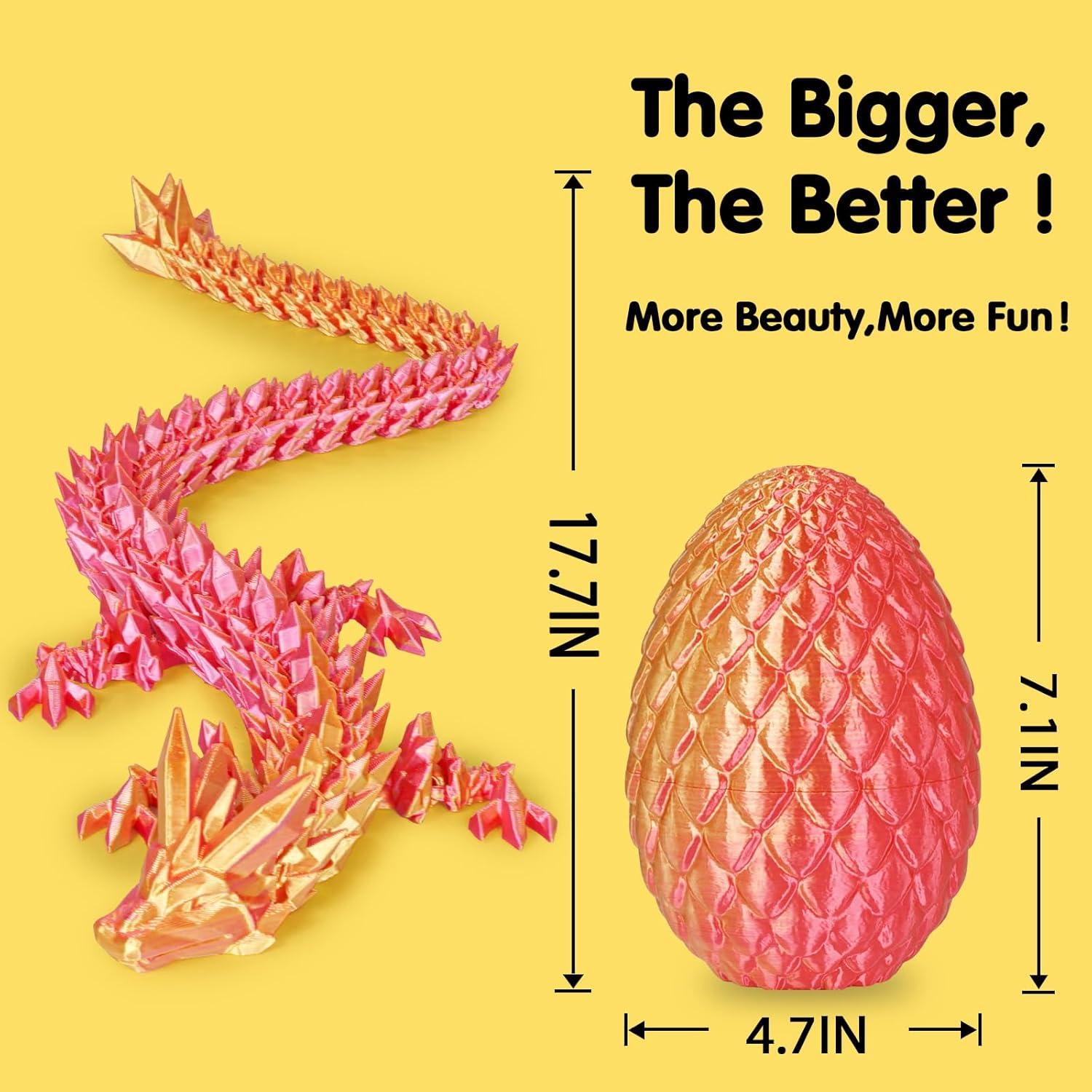 Huevo de Dragón Grande Cinderwing3D 18 cm Articulado