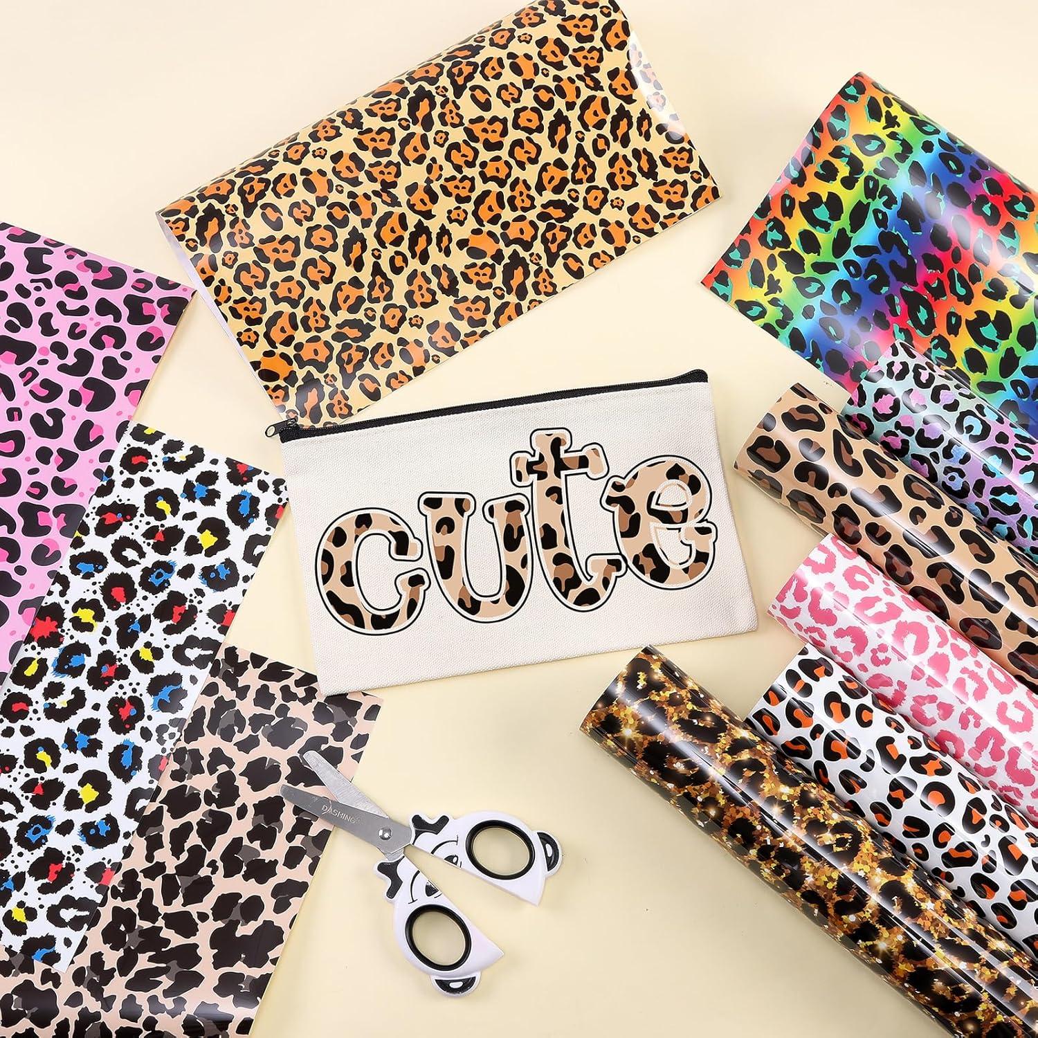 Vinilo de Transferencia de Calor Tintnut Leopardo - 10 Hojas 30.48x25.4cm