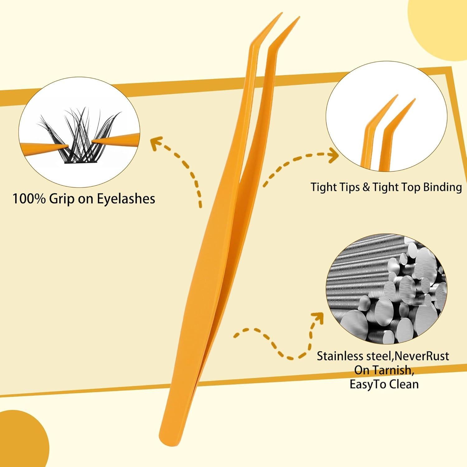 Kit de Pestañas Wispy Leefrei 10-18mm con Adhesivo y Sellador