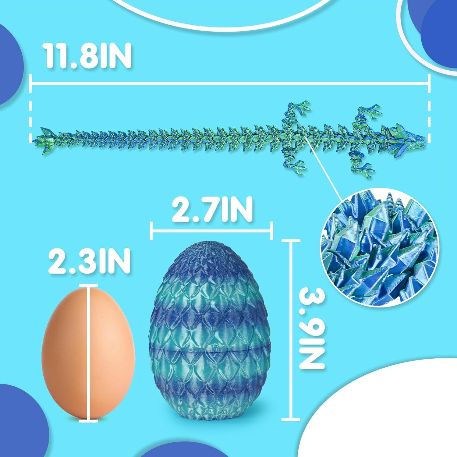 Huevos de Dragón Articulados Cinderwing3D 9.91 cm Azul