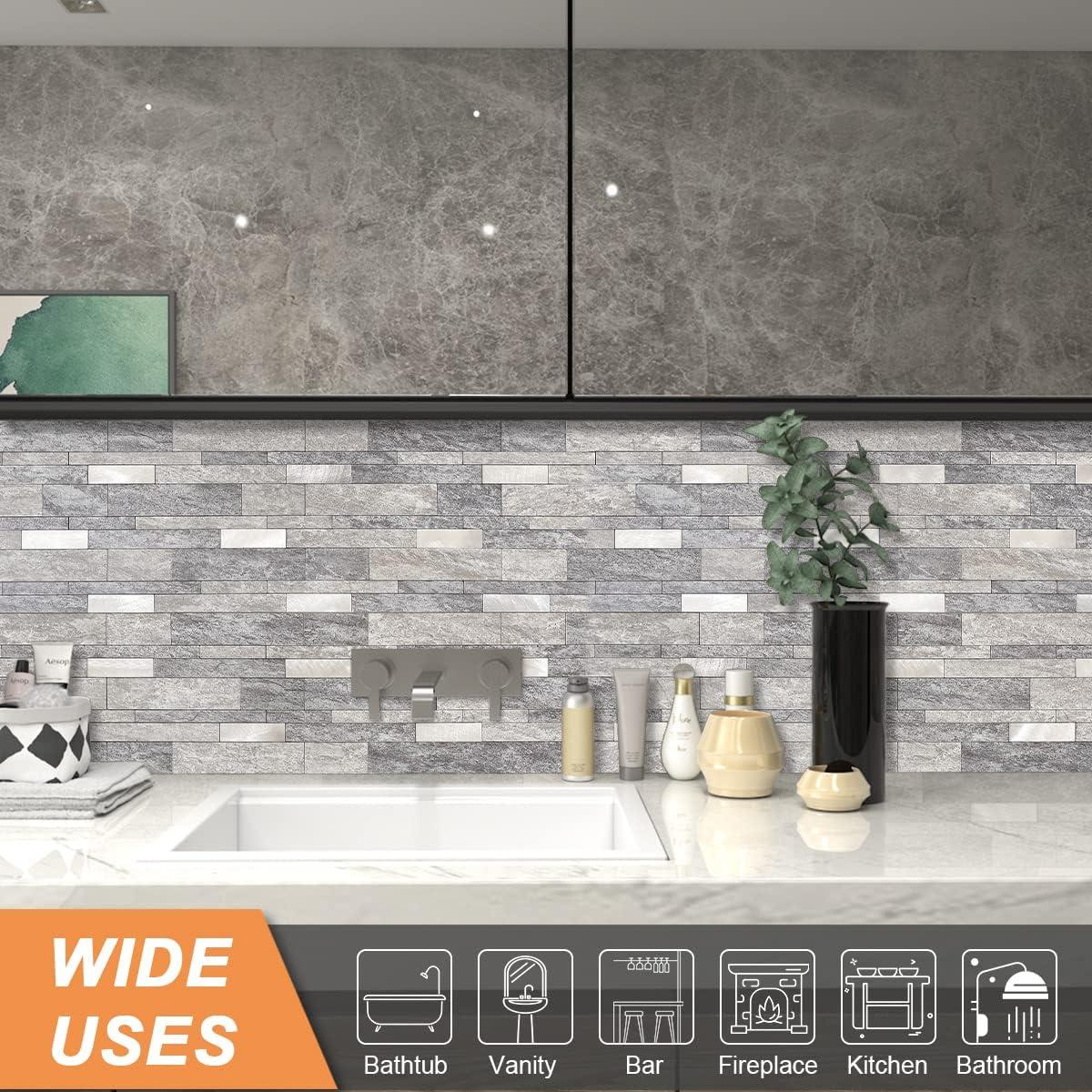 Azulejos Autoadhesivos VAOVI para Salpicadero de Cocina 5pcs