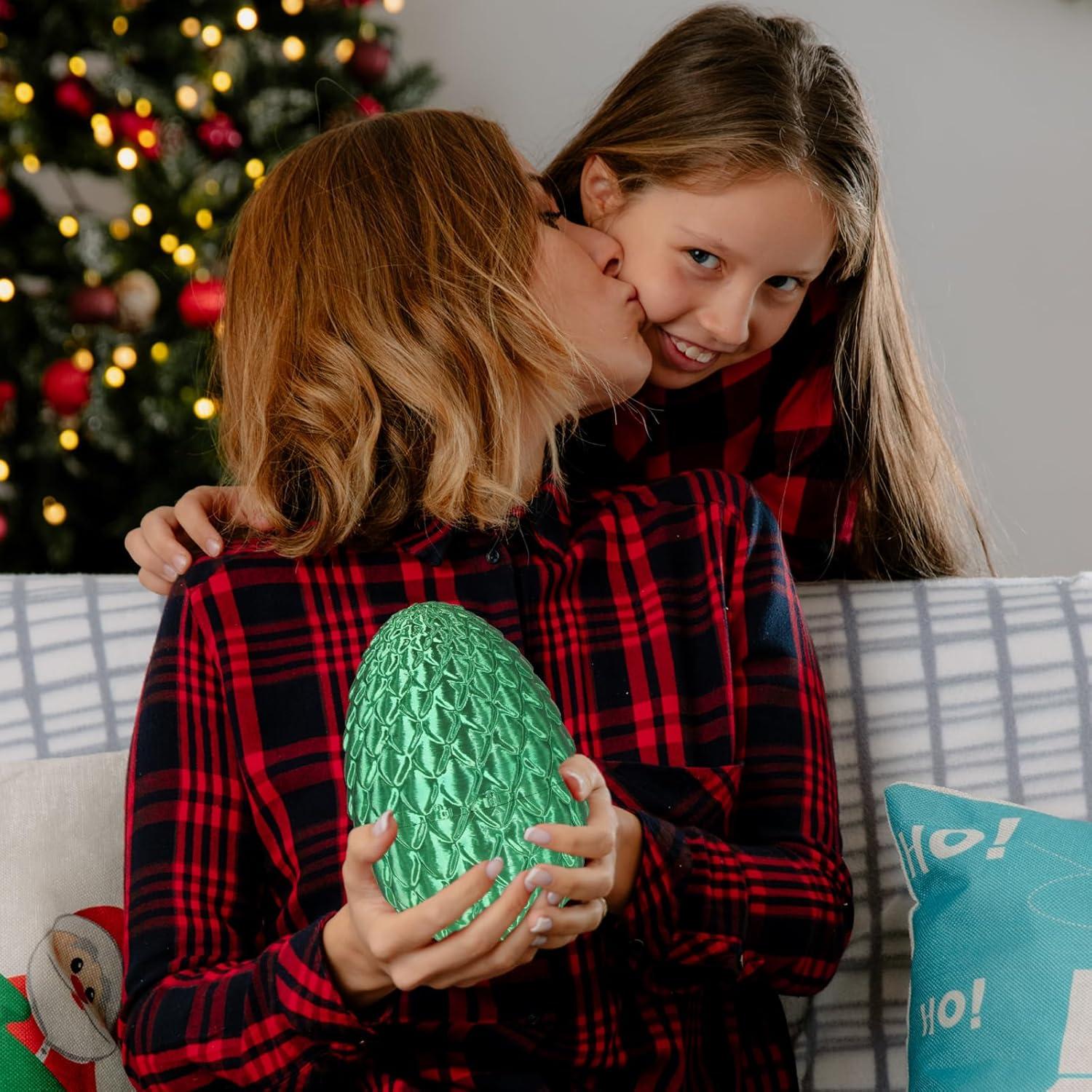 Huevos de Dragón Grandes Cinderwing3D 18 cm Verde Navidad