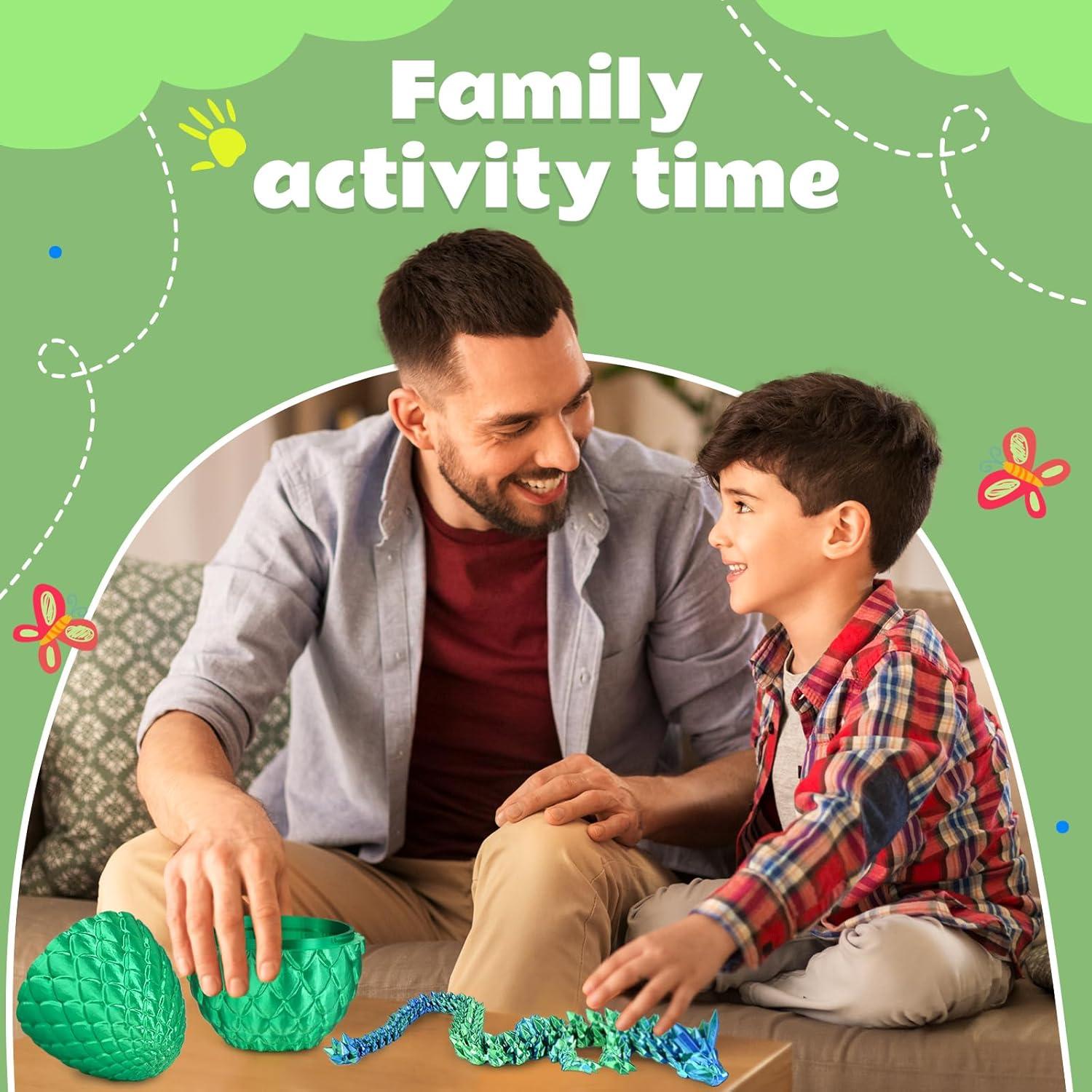 Huevos de Dragón Grandes Cinderwing3D 18 cm Verde Navidad